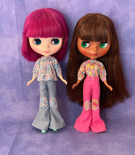 Flared Jeans and Liberty x Sanrio blouse