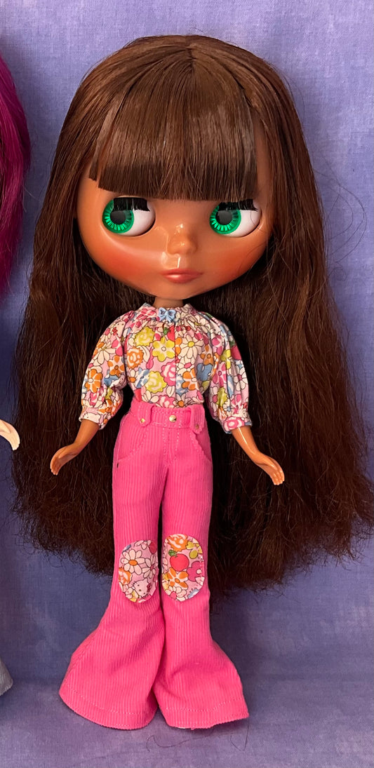 Flared Jeans and Liberty x Sanrio blouse