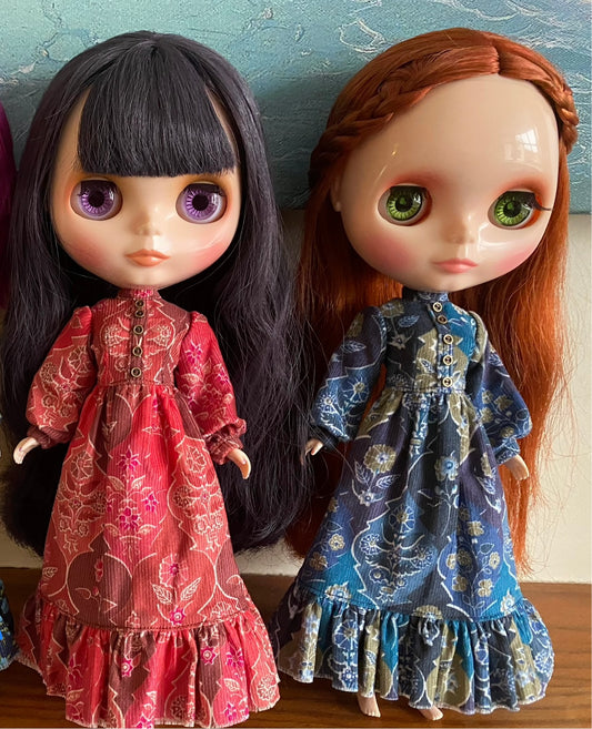 Liberty of London Needle cord Laura Ashley Style Autumn Dress