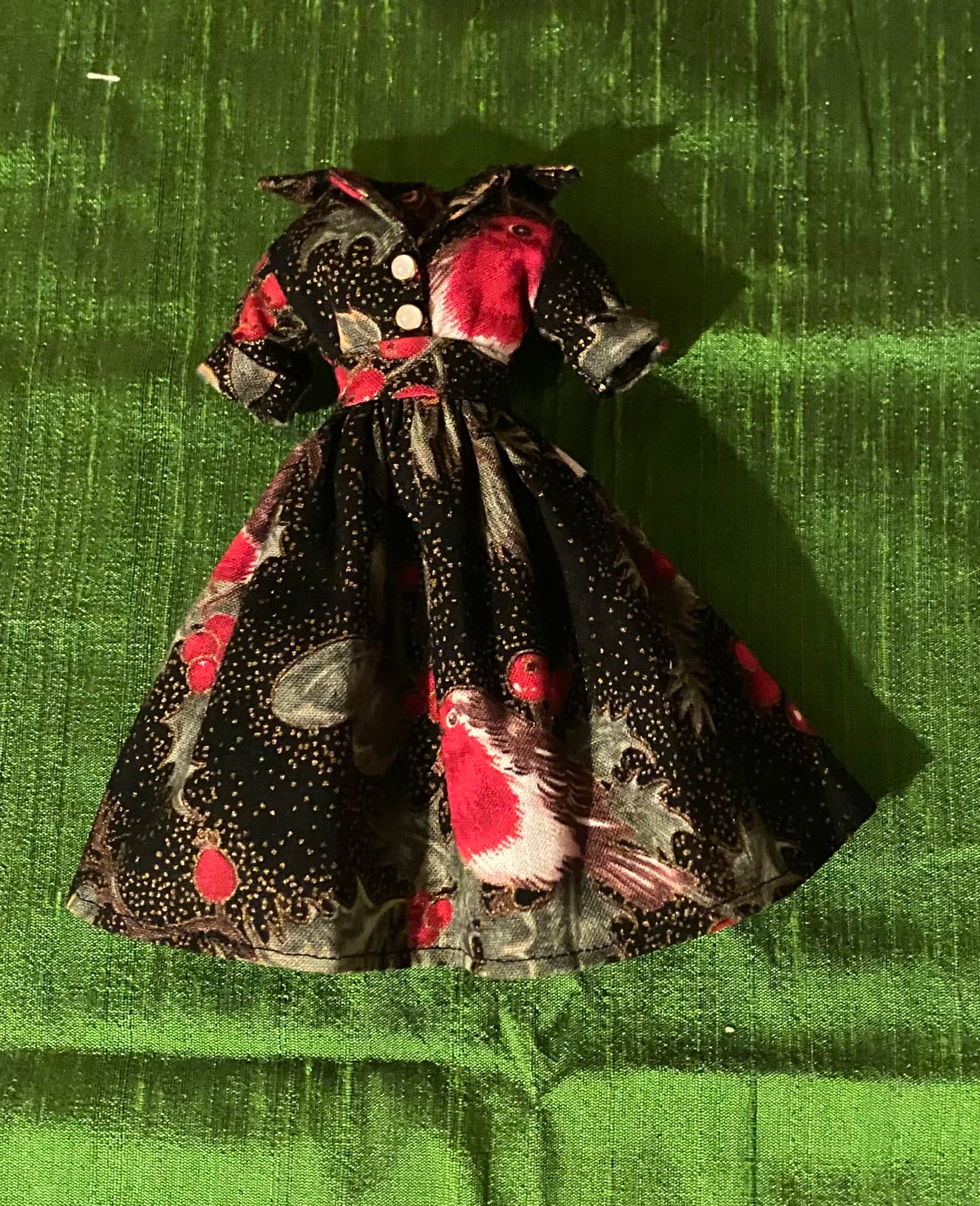 Xmas 50s shirt waist style dress