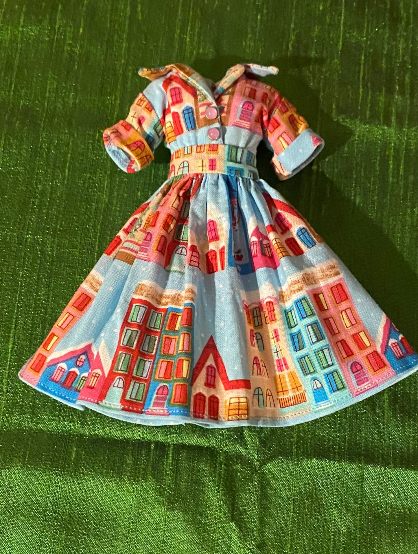 Xmas 50s shirt waist style dress