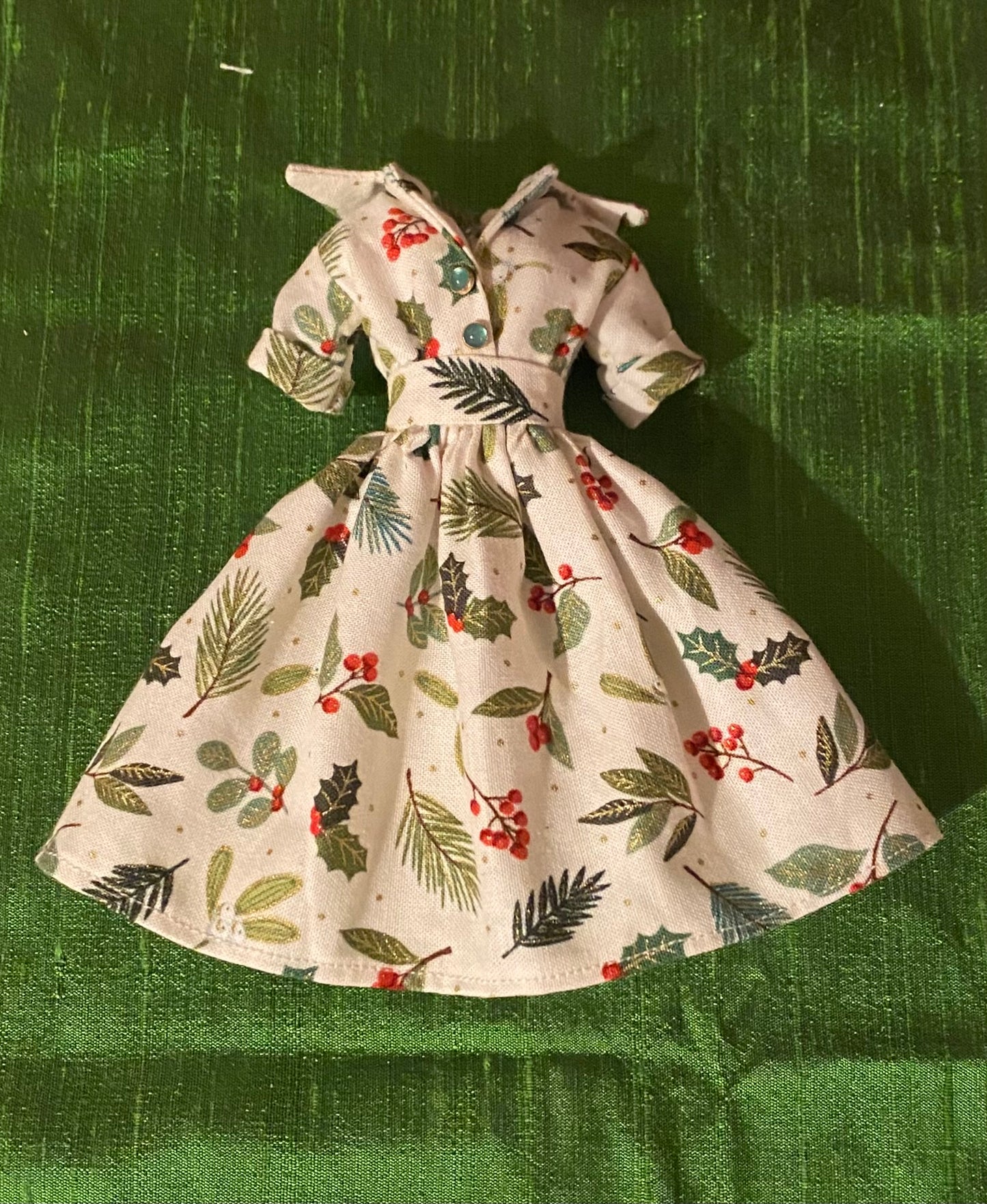Xmas 50s shirt waist style dress