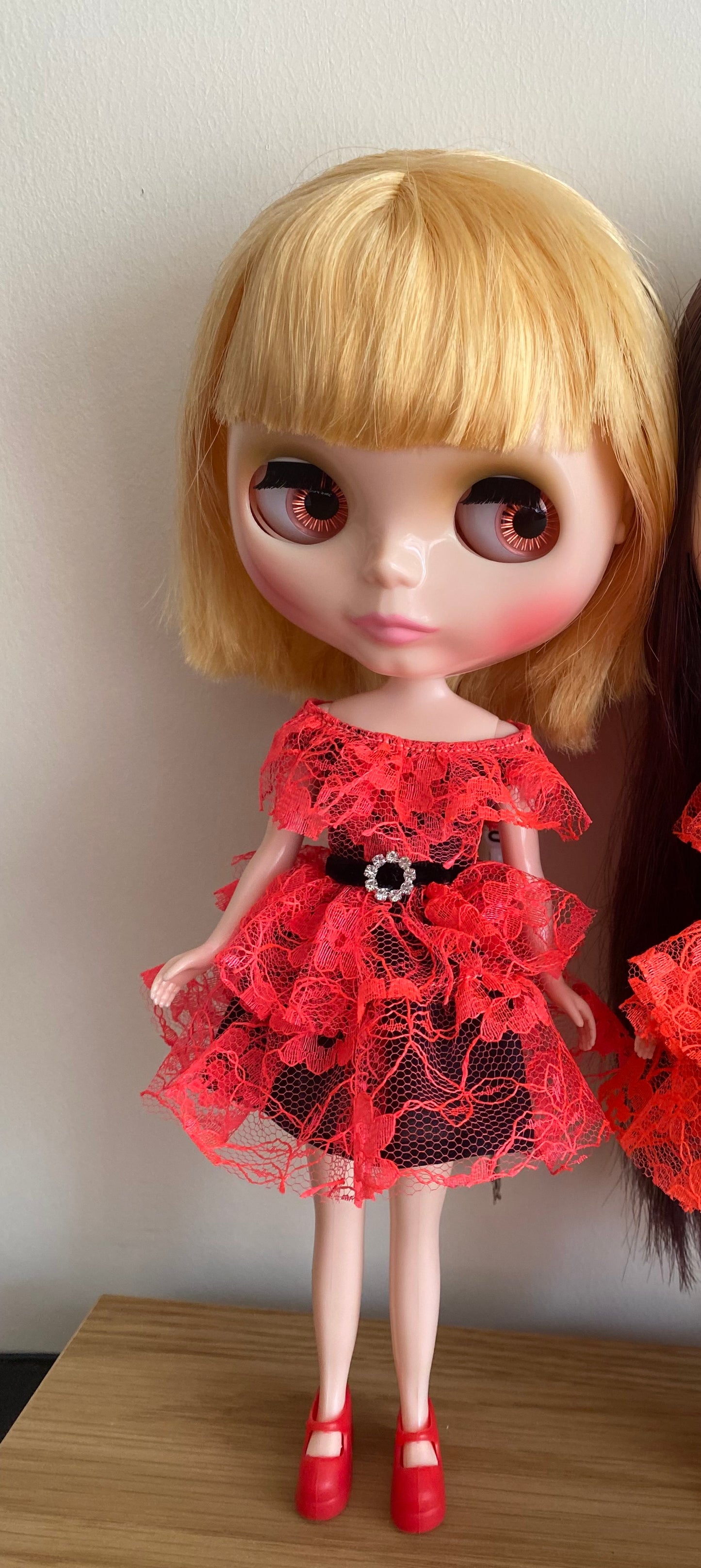 Neon Lace overlay dress