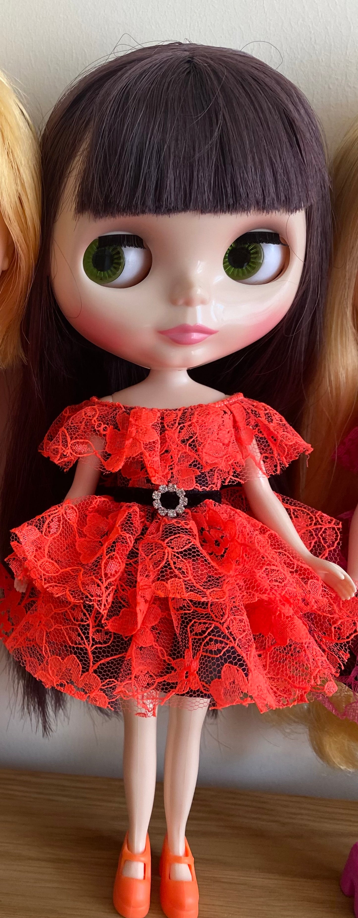 Neon Lace overlay dress