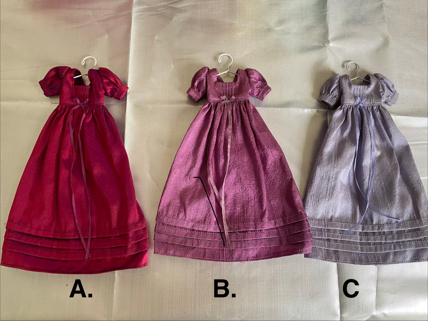 Silk Dupion regency style dress